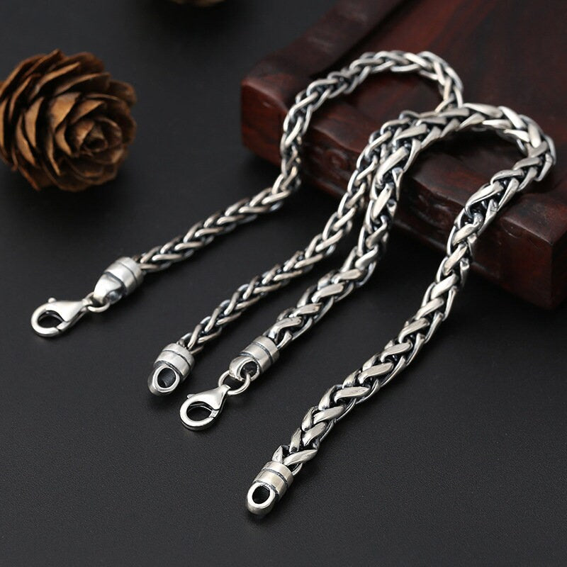 Classic Keel Chain Stainless Steel Big Fear Statement Sign Viking Into Life Bracelet.Perfect Gift for Birthday Anniversary Friendship Gifts
