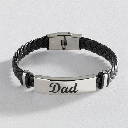 Premium Quality Personlised Engraved Text Emoji Logo Unisex Leather Bracelet For Gifts Couple Gifts  Engraving  Leather Unisex Bracelet